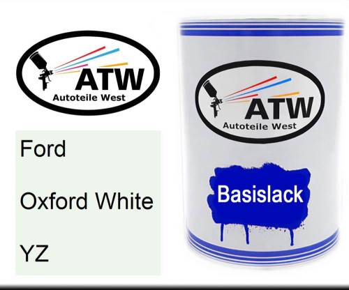 Ford, Oxford White, YZ: 500ml Lackdose, von ATW Autoteile West.